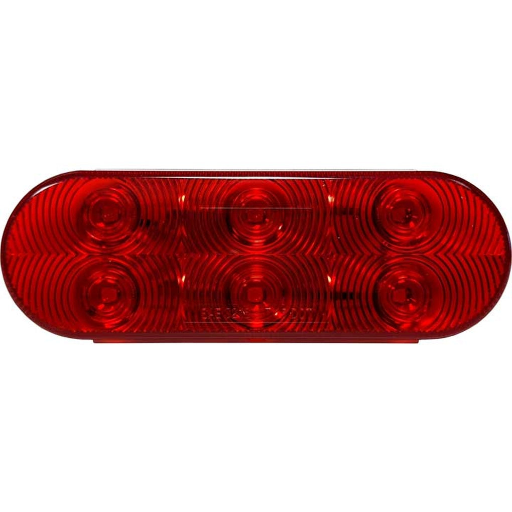 Uni-Bond Lighting LED2238-6R LED Oval Stt Lamp Red 6Diodes