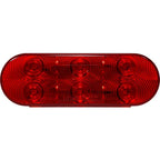 Uni-Bond Lighting LED2238-6R LED Oval Stt Lamp Red 6Diodes