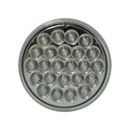 Uni-Bond Lighting LED4000-24C LED 4In Round Clear Back Up Lamp 24Diodes