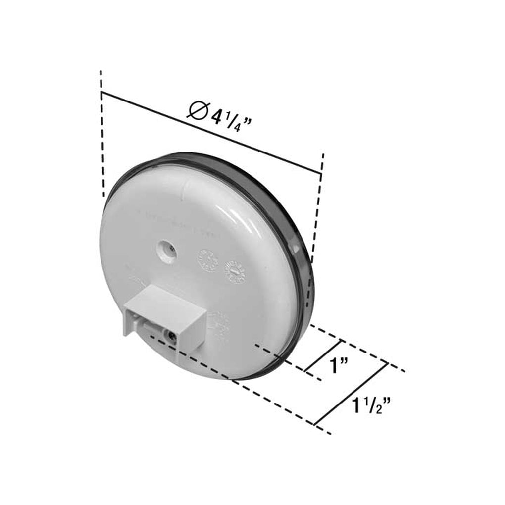 Uni-Bond Lighting LED4000-24C LED 4In Round Clear Back Up Lamp 24Diodes