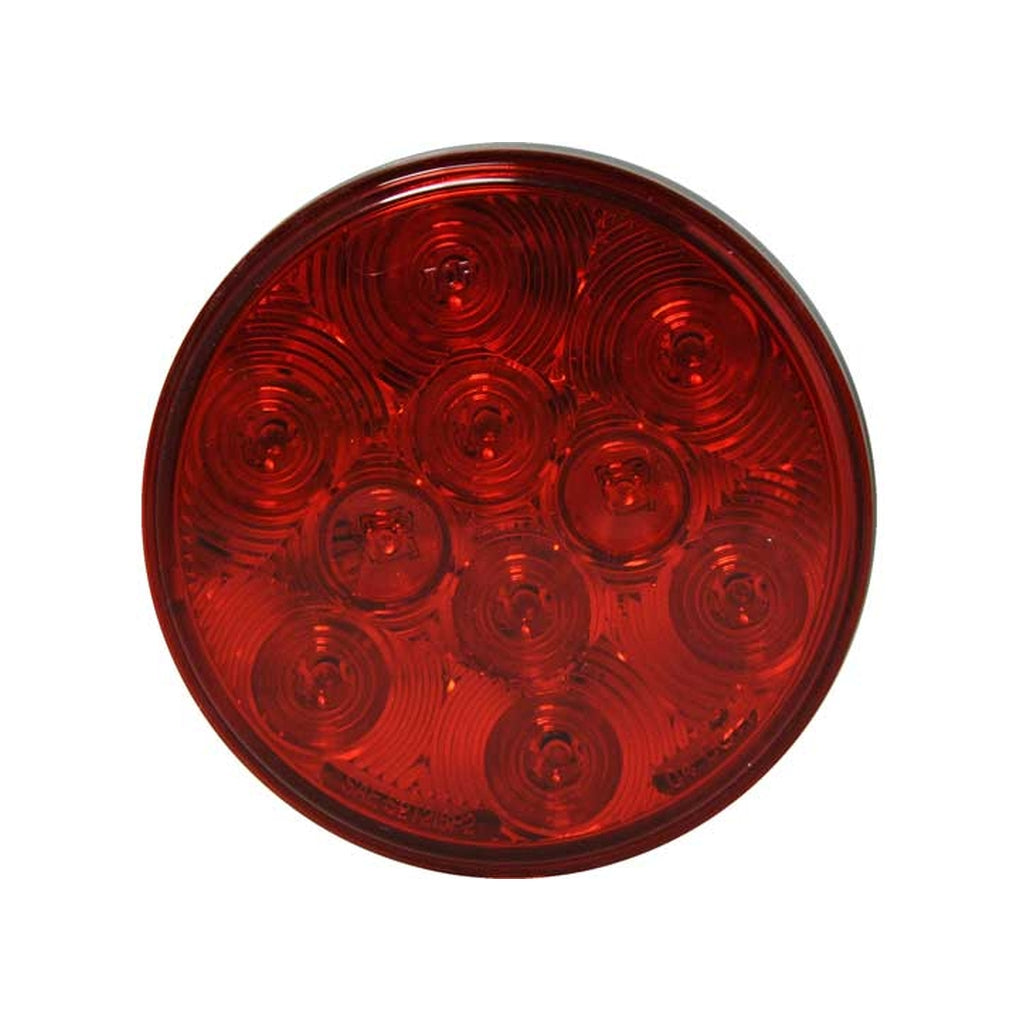 Uni-Bond Lighting LED4000S-10R LED 4In Round Stt Lamp Red 10Diodes