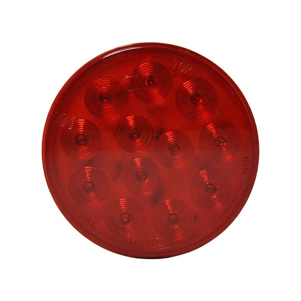 Uni-Bond Lighting LED4000T-12R LED 4In Round Stt Lamp Red 12Diodes