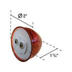 Uni-Bond Lighting LED7200-6A LED 2In Beehive Marker Lamp Amber 6Diodes