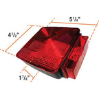 Uni-Bond Lighting LTL4142 LED Submersible Stt Lamp Red For Over 80In Vehicle