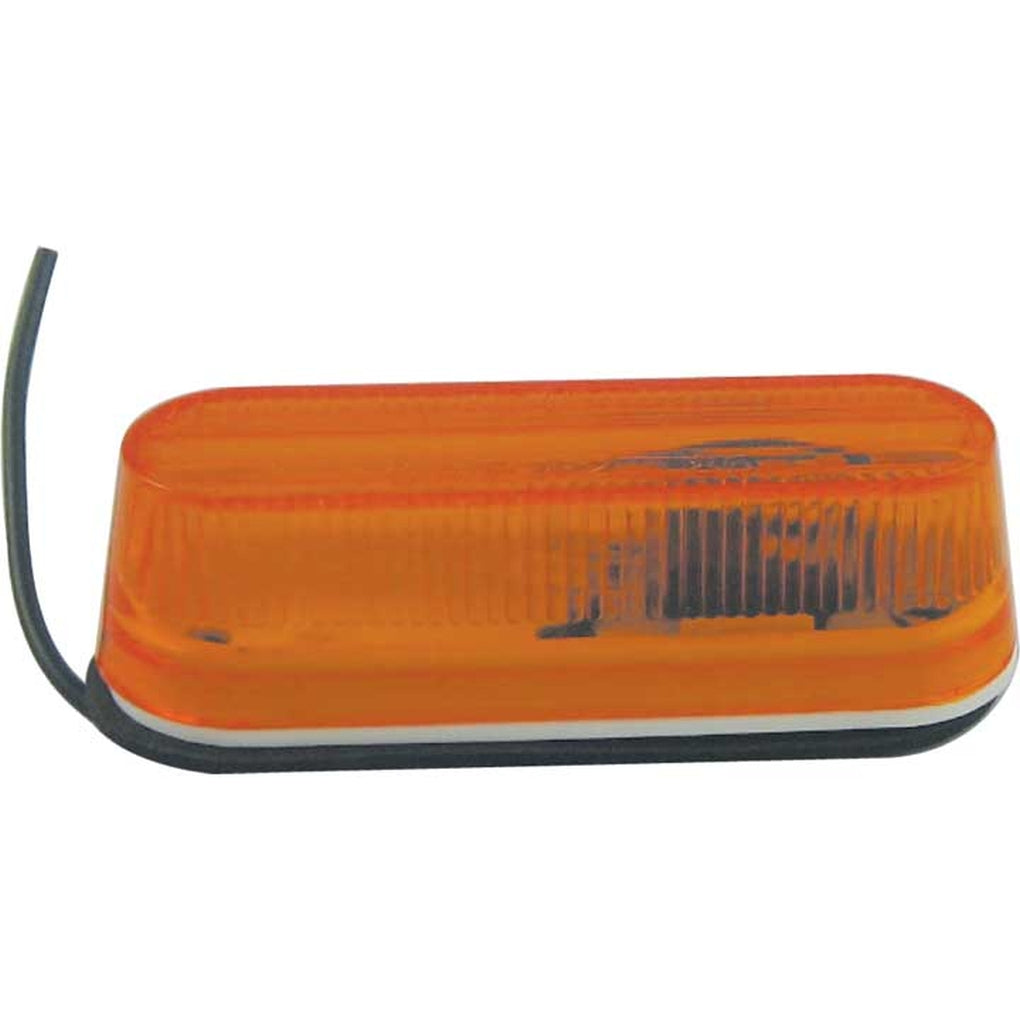 Uni-Bond Lighting ML1030A (1 Bulb) 11/8In X 3.5In Thinline Marker Lamp Amber