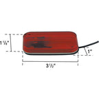 Uni-Bond Lighting ML1030R (1 Bulb) 11/8In X 3.5In Thinline Marker Lamp Red