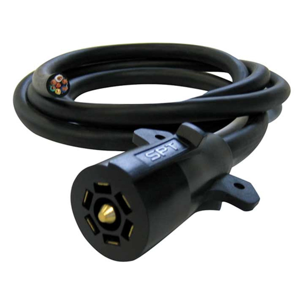 Uni-Bond Lighting W414312TA-7 7 Ft Black Cold Weather Cable w/SeaLED RV Connector