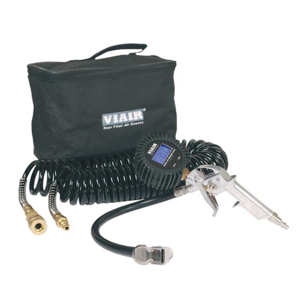 Viair 00044 Digital Inflation Kit W/2.5In Digital Tire Gun Reads Up To 200 Psi 30Ft Hose