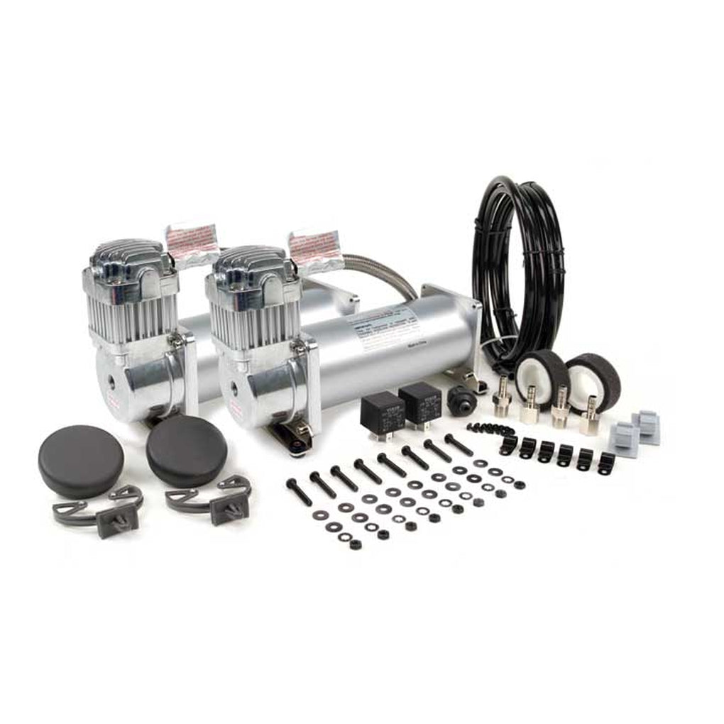 Viair 45012 Dual Silver 450C Value Pack (450C/2 110/145 P. Switch 40 Amp Relay/2)