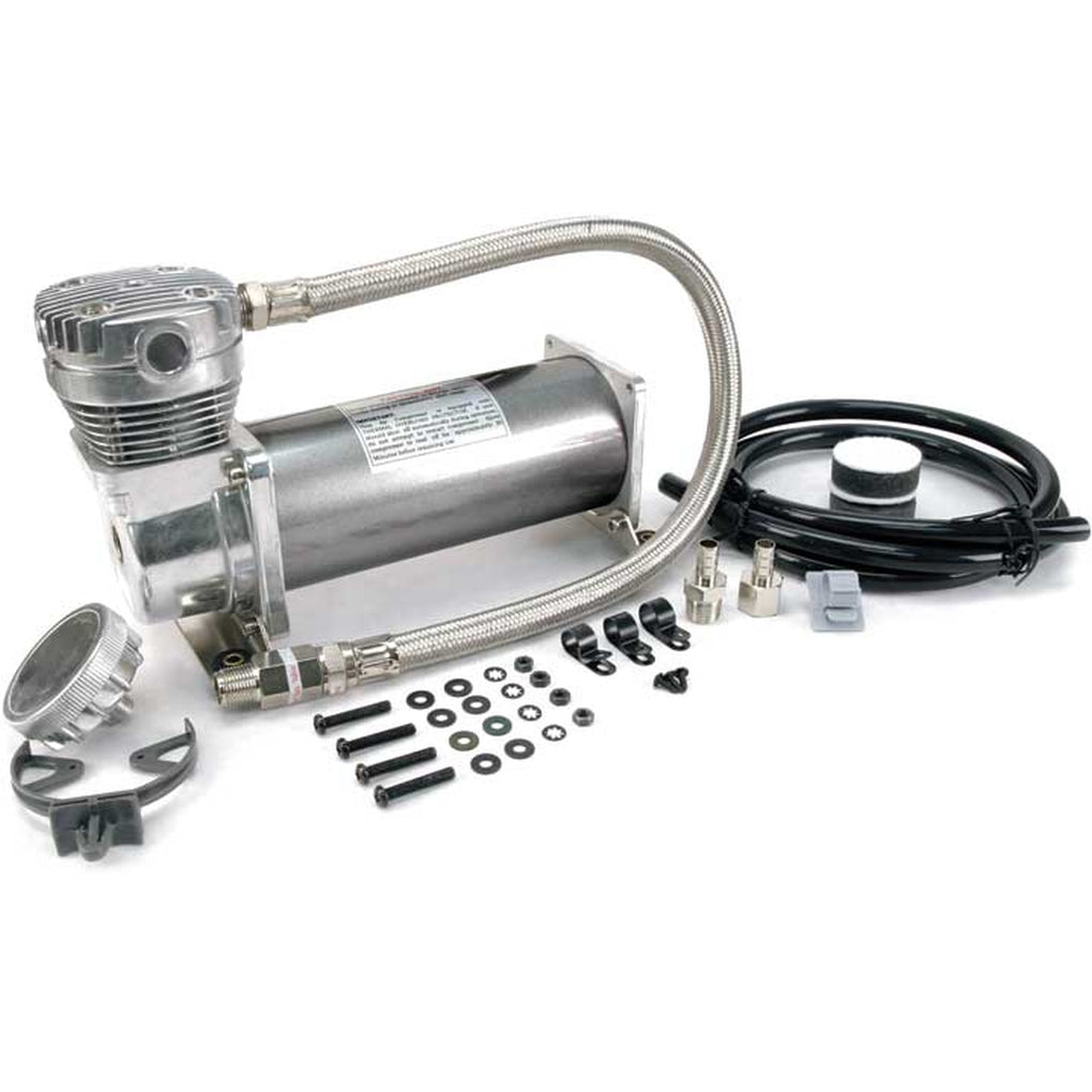 Viair 48043 480C 200 Psi Chrome Compressor Kit 3/8In Port (12V 100% Duty @ 100 Psi 50% Du