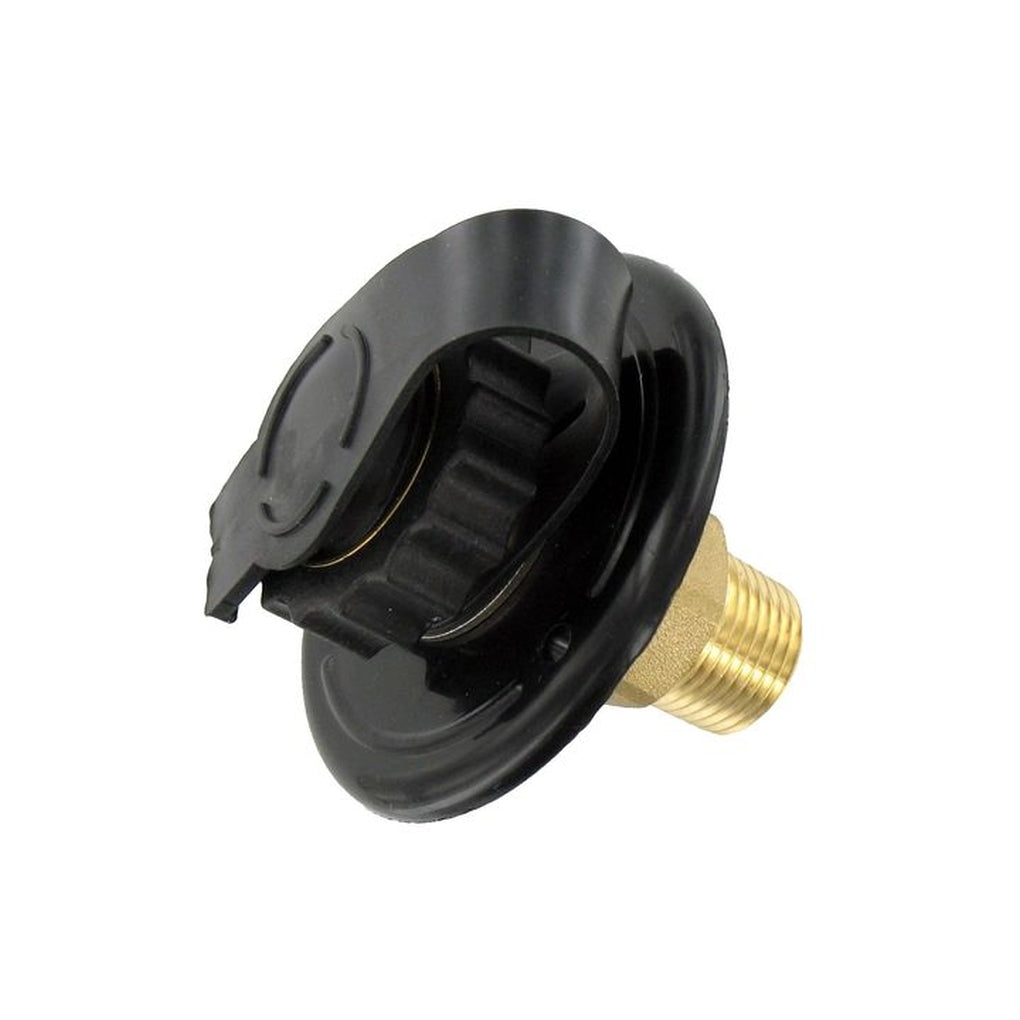 Valterra A01-0169LF Water Inlet 23/4In Plastic Flange Black Leadfree Bulk