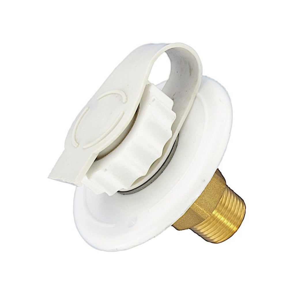 Valterra A01-0170LF Water Inlet 23/4In Plastic Flange White Leadfree Bulk