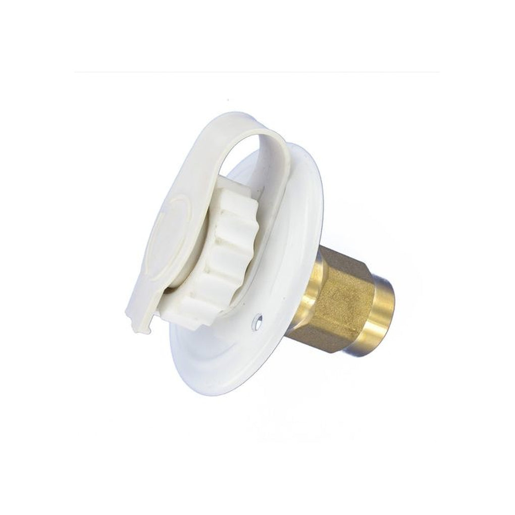 Valterra A01-0171LF Water Inlet 23/4In Metal Flange White Leadfree Bulk