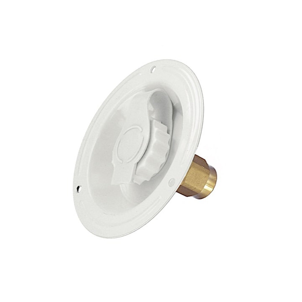 Valterra A01-0176LF Water Inlet Metal Recessed Flange White Leadfree Bulk