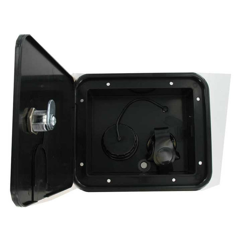 Valterra A01-2000BK Gravity/Brass City Water Inlet Hatch Black Bulk