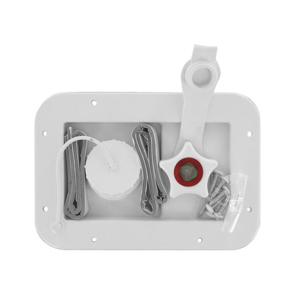 Valterra A01-2001VP Gravity/City Water Inlet White Carded