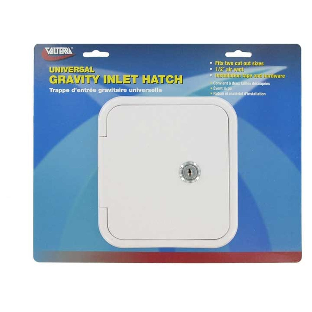 Valterra A01-2002VP Universal Gravity Inlet Hatch White Carded