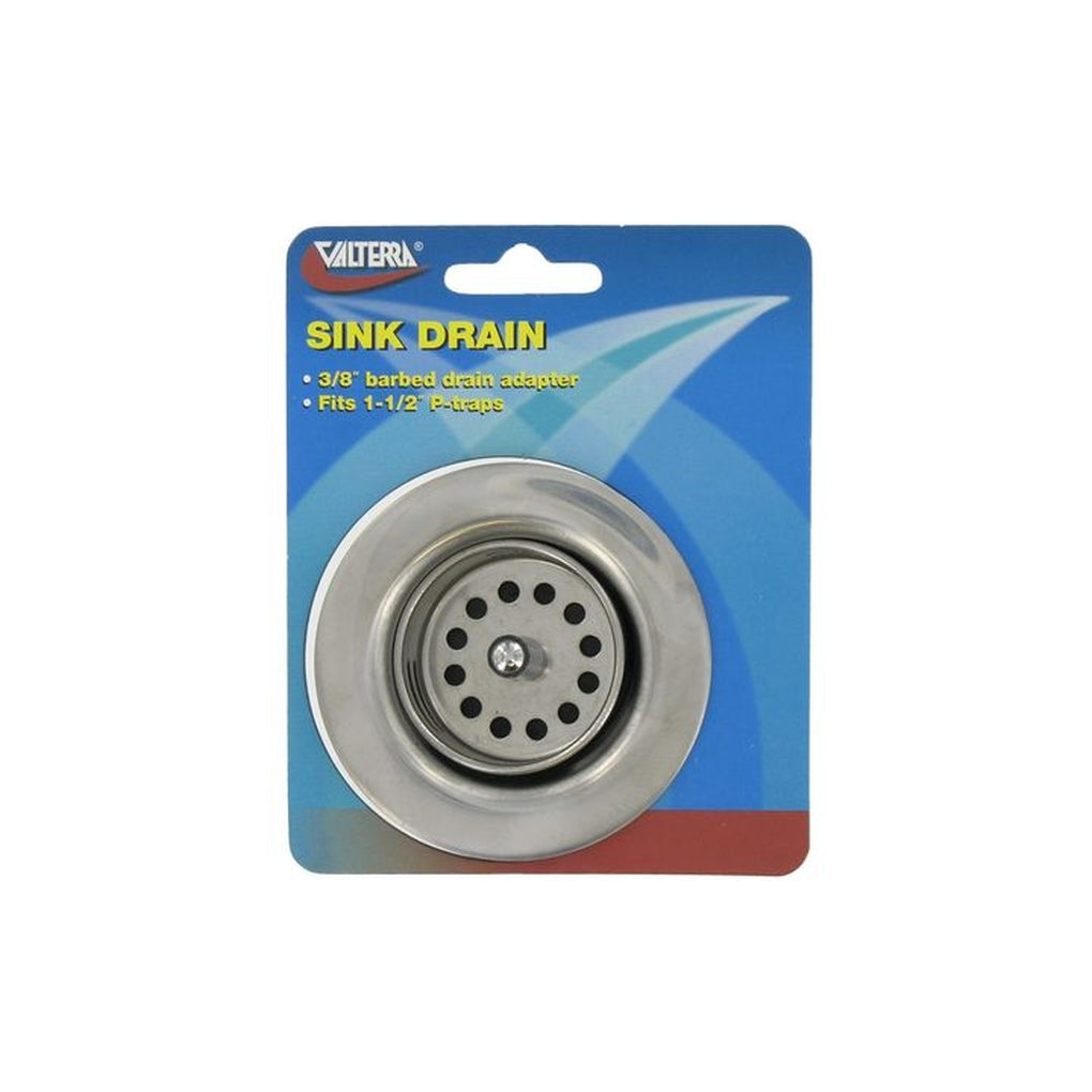 Valterra A01-2011VP Sink Drain W/Strainer Basket Carded