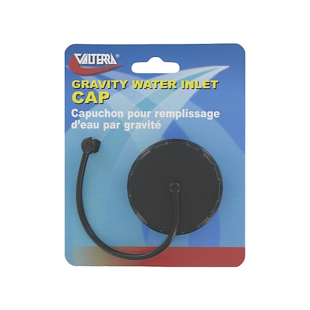 Valterra A0120SBKVP Gravity Water Inlet Cap Black Carded