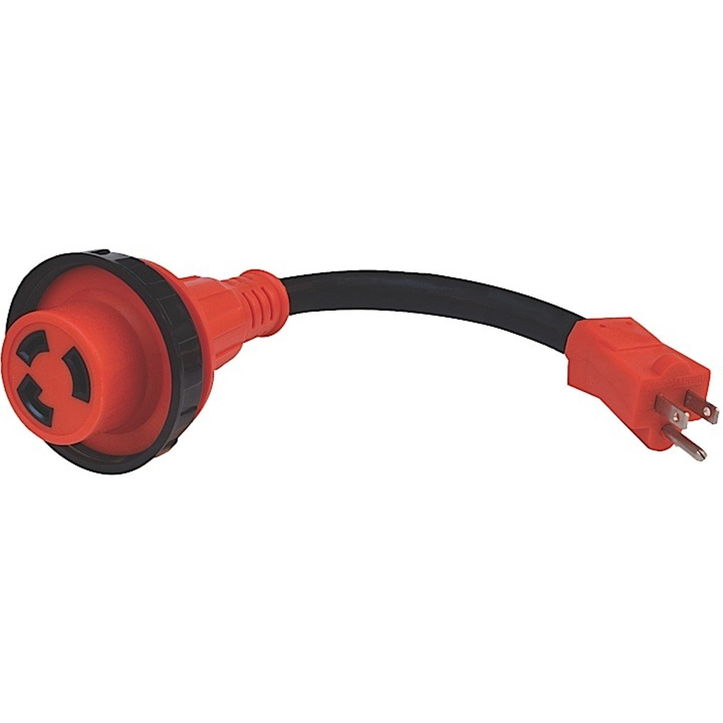 Valterra A10-1530D 15Am30Af Detach Adapter Cord 12In Red Bulk