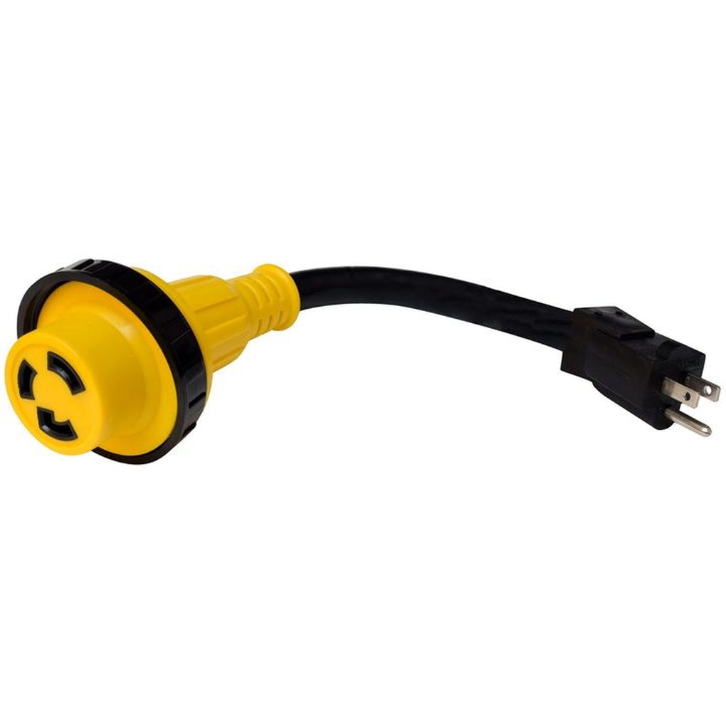 Valterra A10-1530DBK 15Am30Af Detach Adapter Cord 12In Bulk