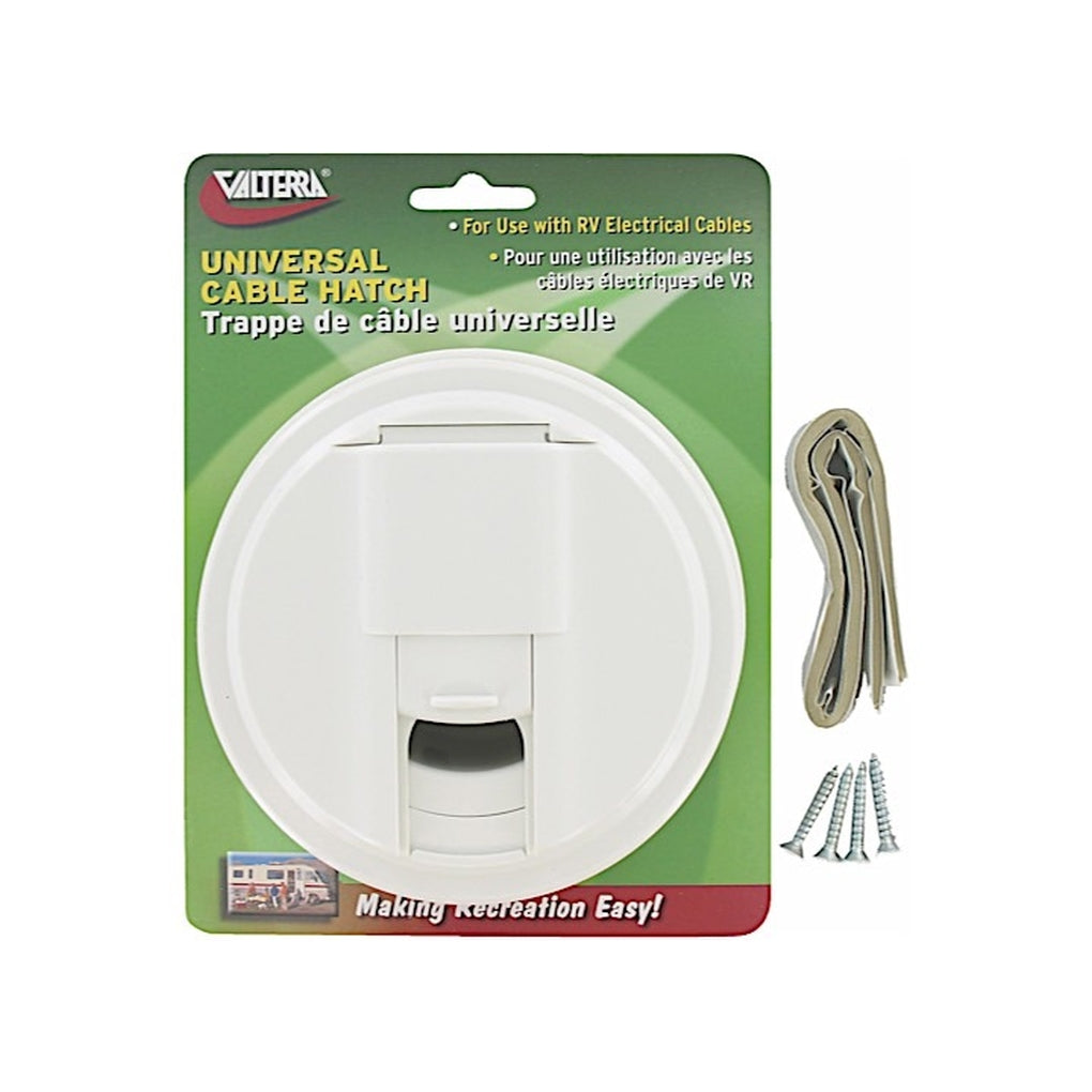 Valterra A10-2130VP Cable Hatch Universal Round White Carded