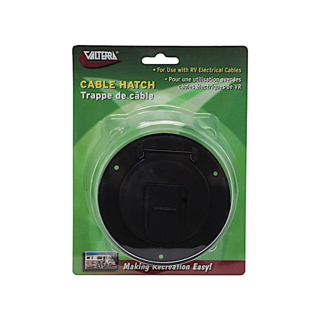 Valterra A10-2140BKVP Cable Hatch Sm Round Black Carded