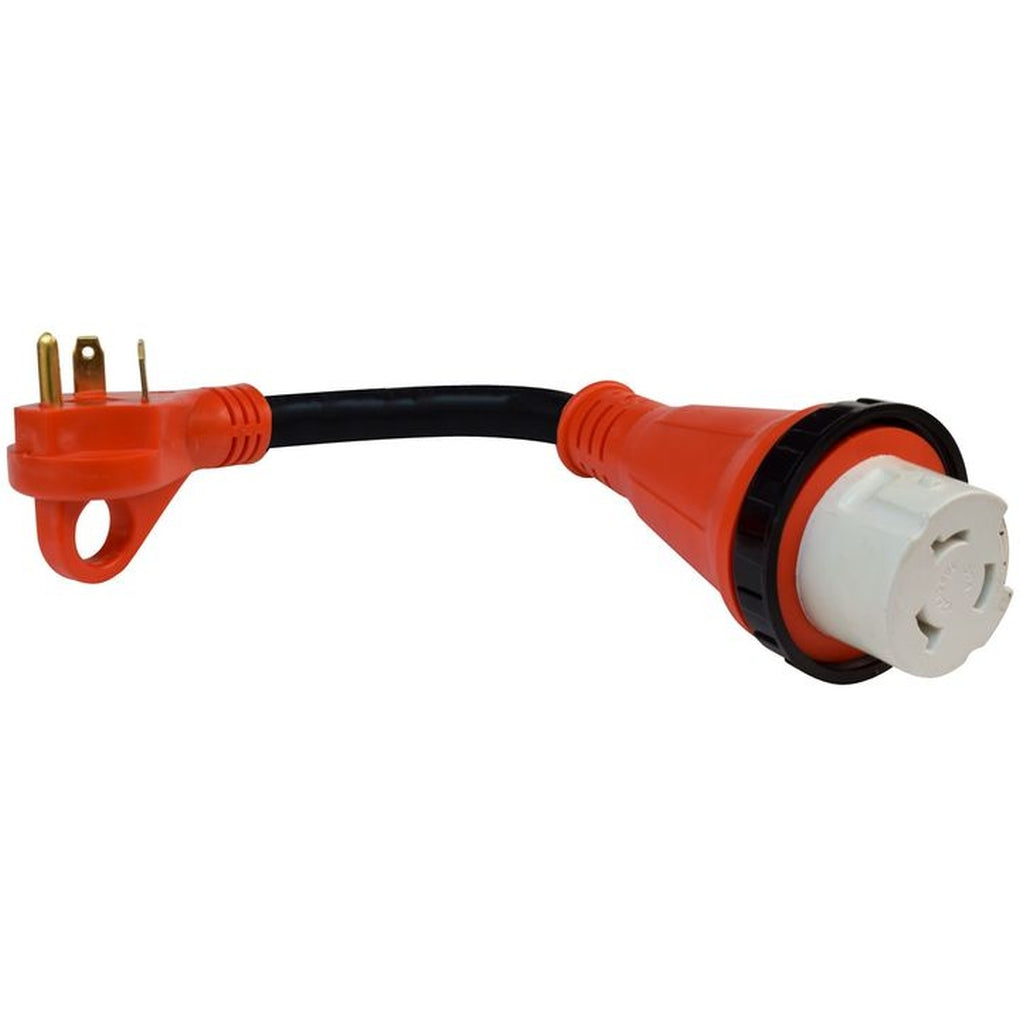 Valterra A10-3050HD 30Am50Af Detach Adapter Cord W/Hdl 12In Red Bulk