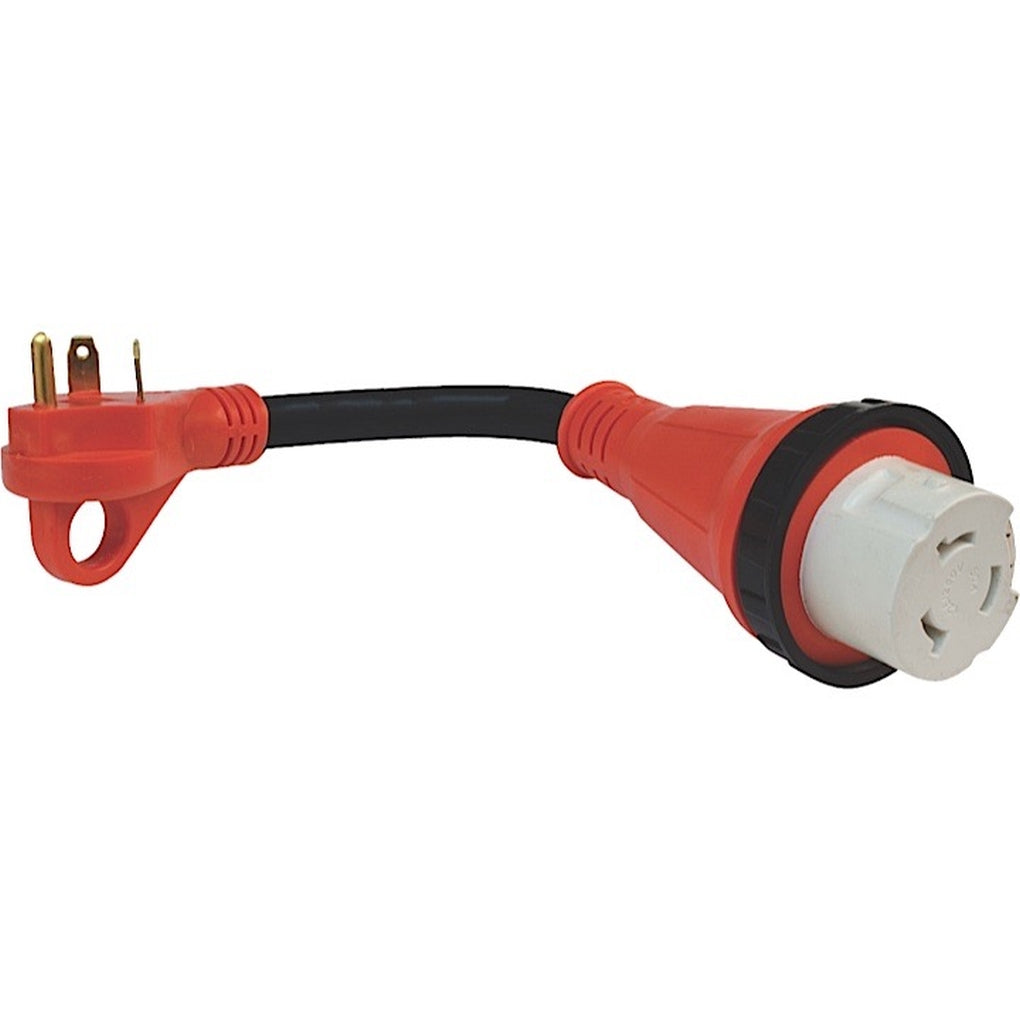 Valterra A10-3050HDVP 30Am50Af Detach Adapter Cord W/Hdl 12In Red Carded