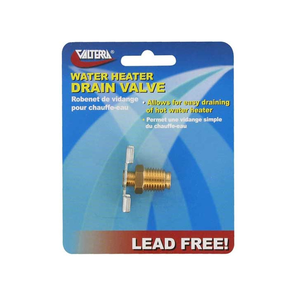 Valterra A10-4001VP Water Heater Drain Valve 1/4In Carded