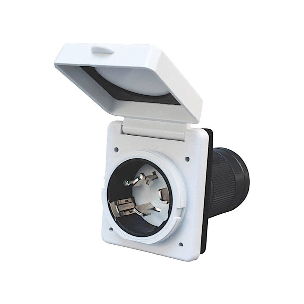 Valterra A10-50INVP 50A Power Inlet White Carded