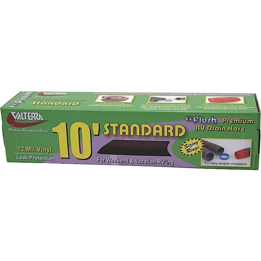 Valterra D04-0015 Ez Flush Std. Drain Hose 10