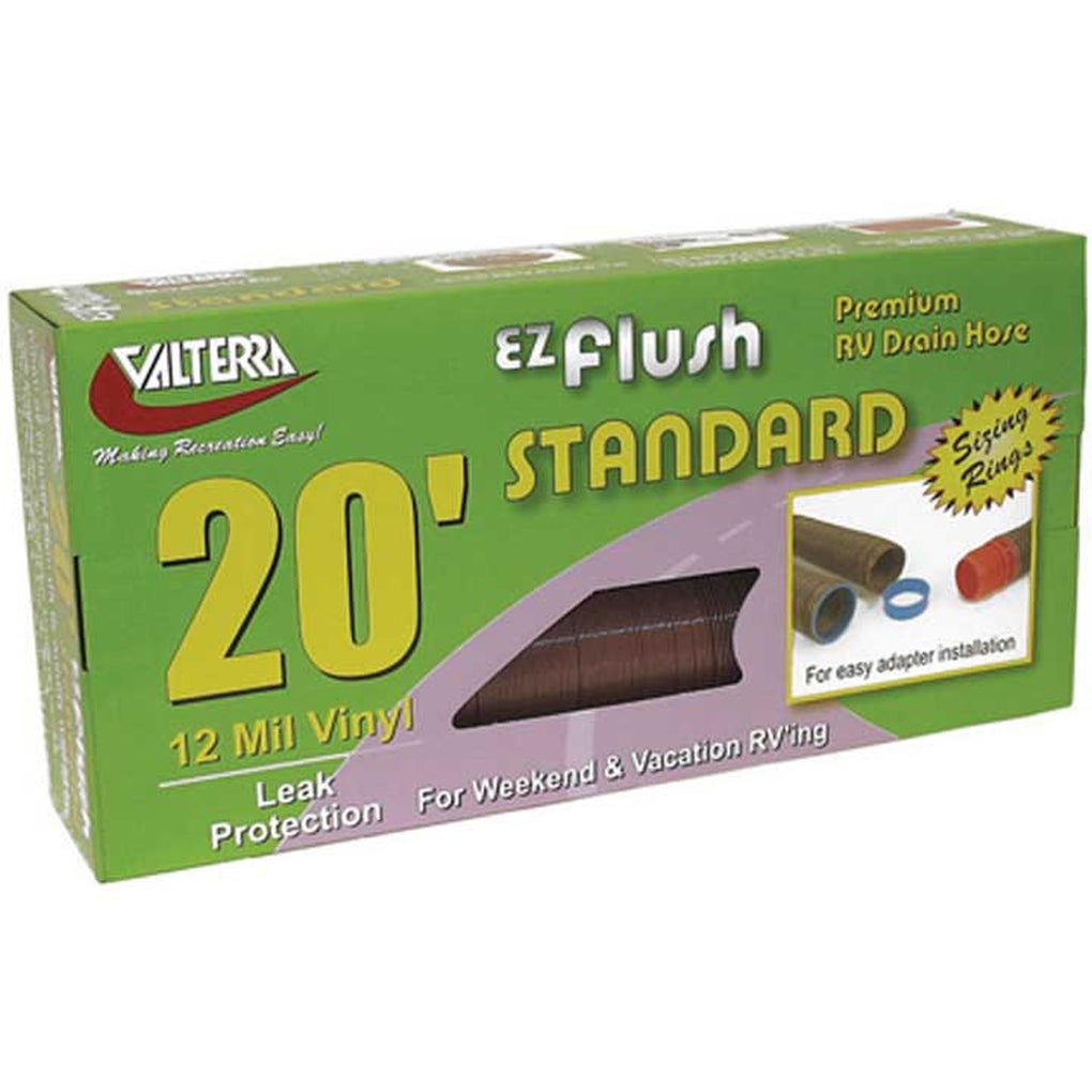 Valterra D04-0040PB Ez Flush HD Drain Hose 20Ft Bronze Bagged