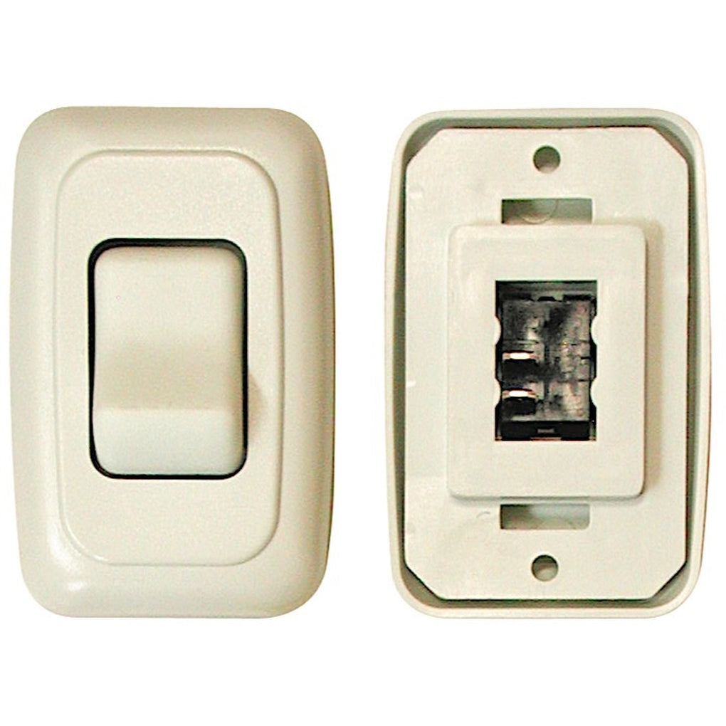 Valterra DG3101VP Single Contour On/Off Switch With Base and Plate White