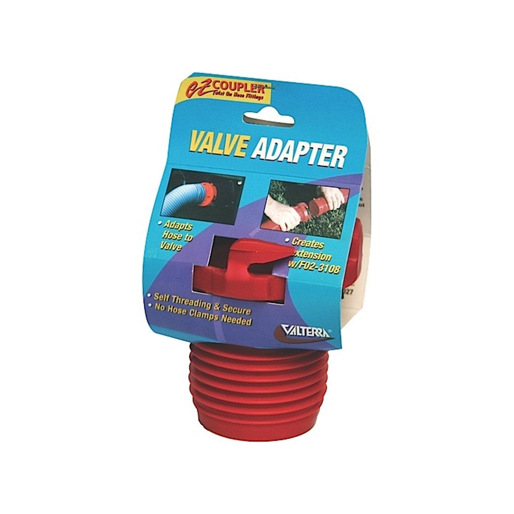 Valterra F02-3101 Ez Coupler Valve Adapter Red Carded