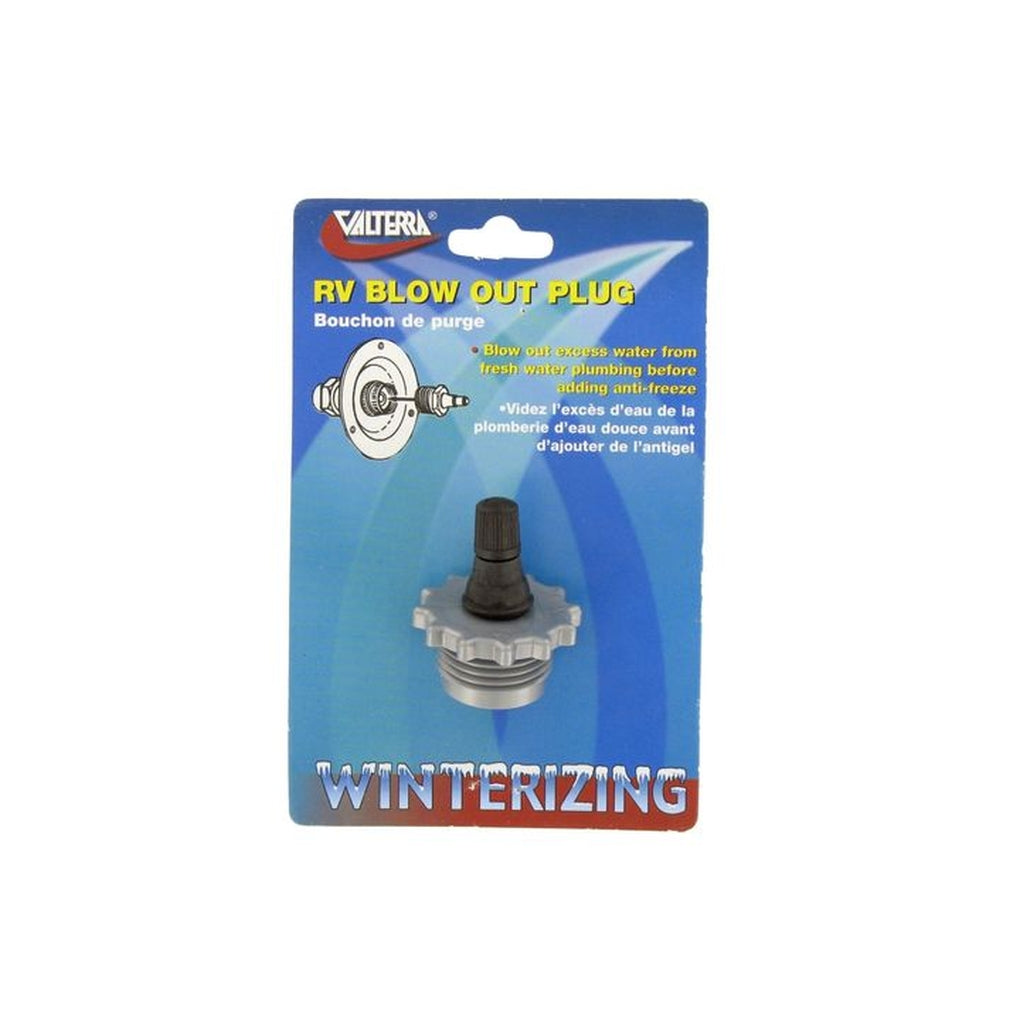 Valterra P23508VP Blow Out Plug Plastic With Valve Carded