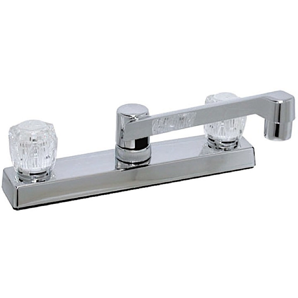 Valterra PF211326 Kitchen Faucet 8In 2 Knob Plastic Chrome