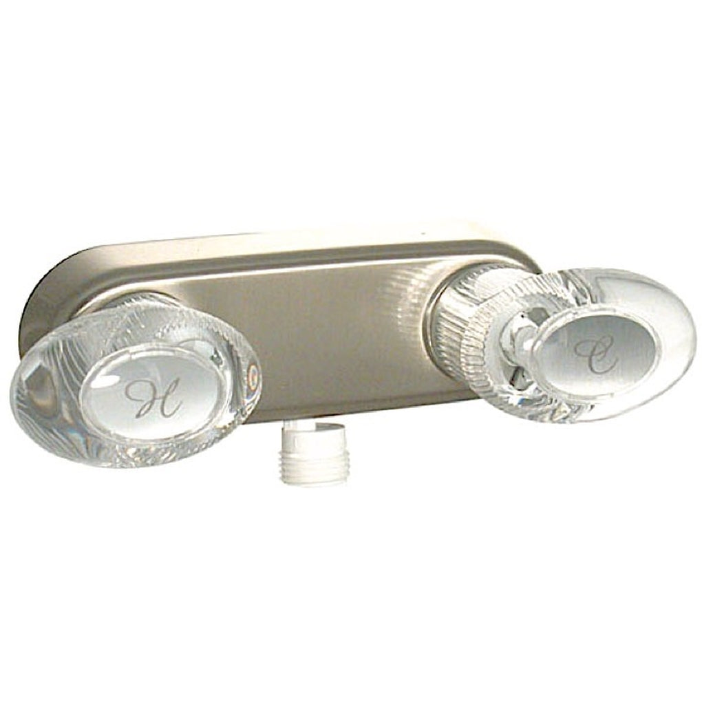 Valterra PF223441 Shower Valve w/Vac Brkr 4In 2 Lever 1/4 Turn Plastic Brushed Nickel