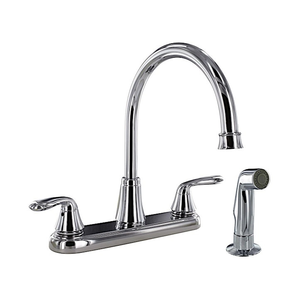 Valterra PF231301 Kitchen Faucet w/Side Spray 8In Hiarc Hybrid 2 Lever Chrome