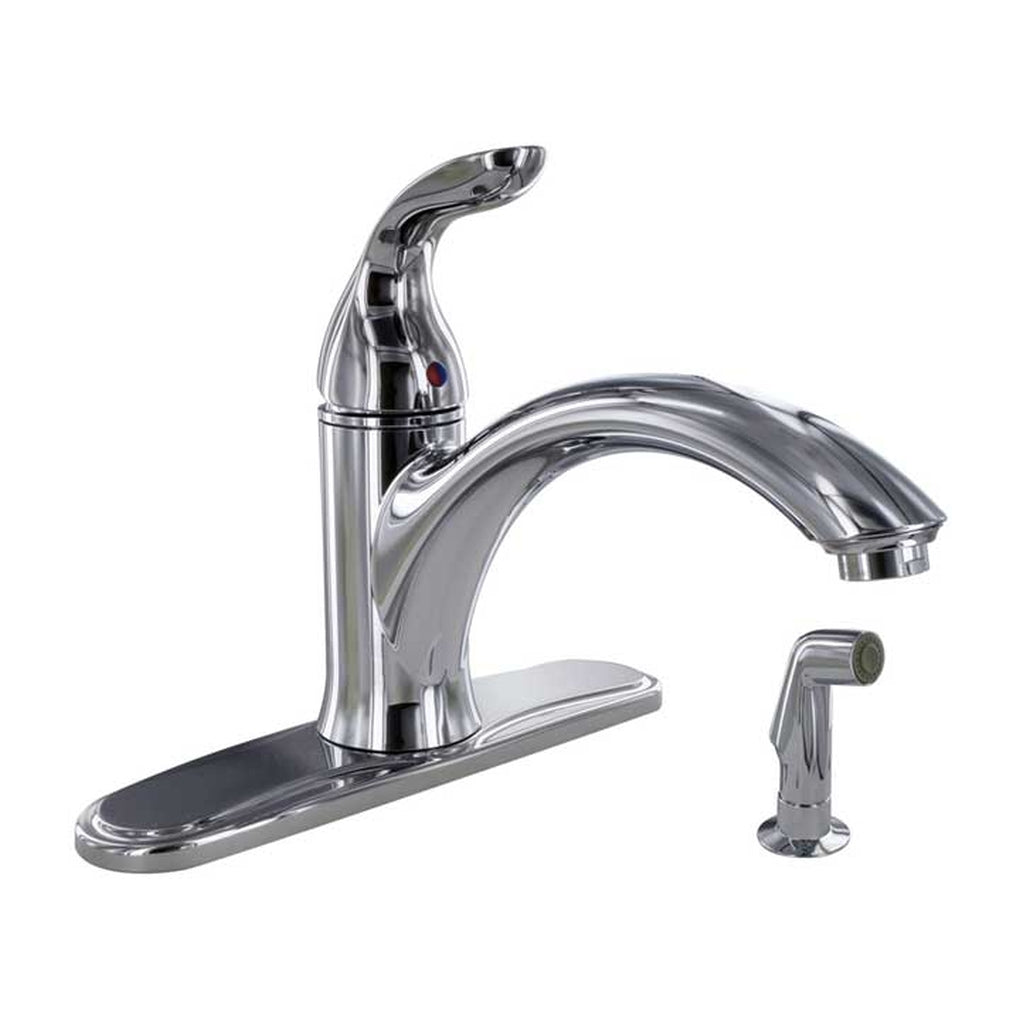 Valterra PF231322 Kitchen Faucet w/Spray 8In Hiarc Hybrid 1 Lever Ceramic Disc Chrome