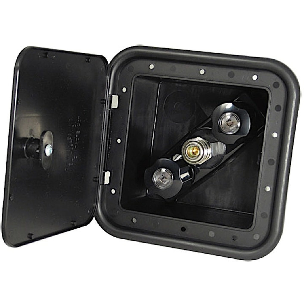 Valterra PF247701 Sprayaway Hot and Cold Outlet w/Quick Connect Plastic Black