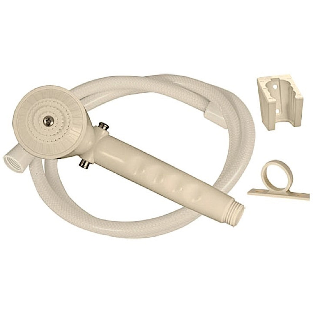 Valterra PF276025 Shower Head Kit Trickle Shutoff 60In Hose Biscuit