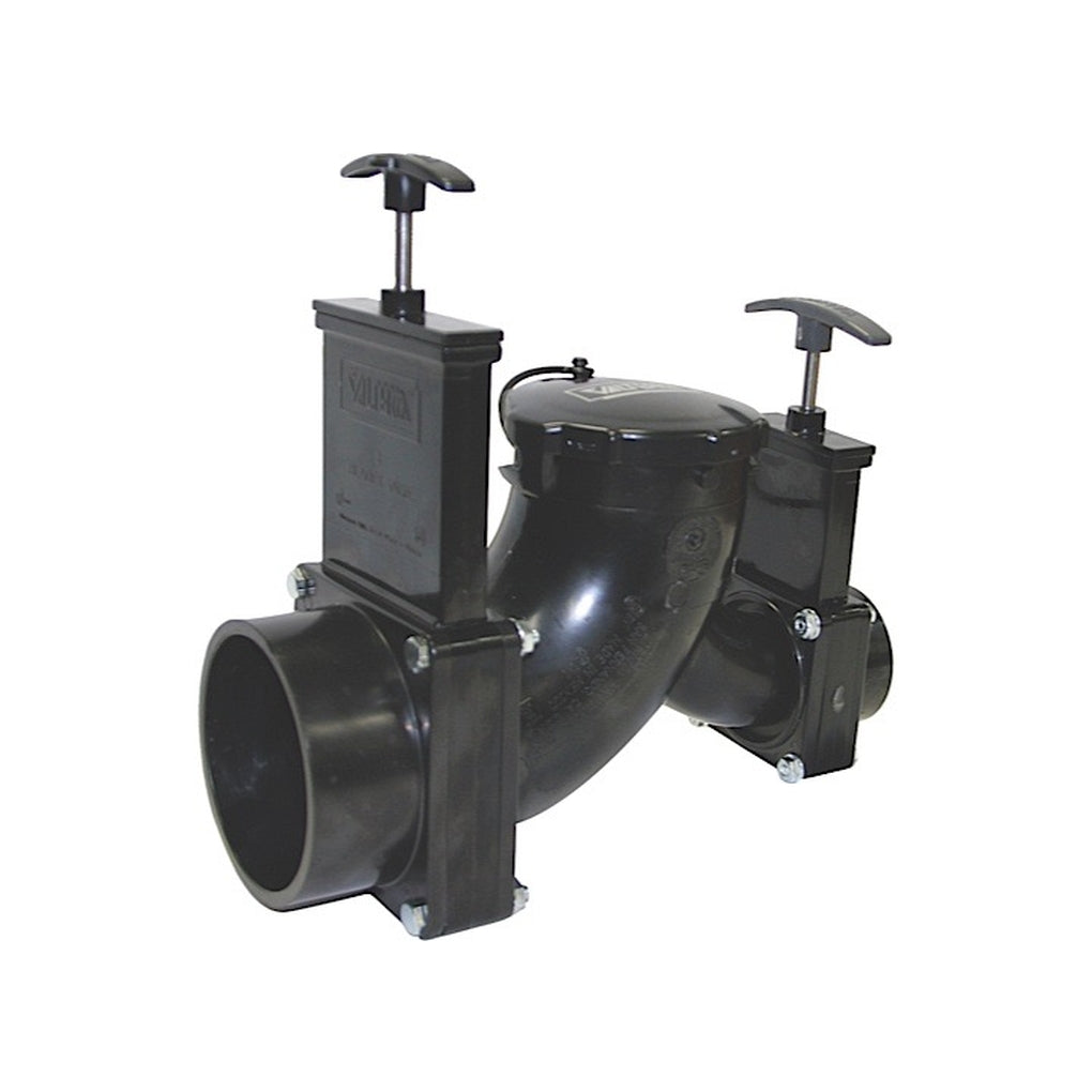 Valterra T80 Double Valve Assembly 3In Hub X 1/2 In Hub w/Bayonet Cap