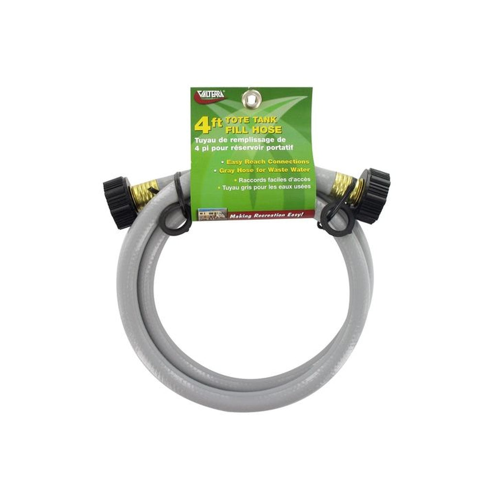 Valterra W01-4048 Tote Tank Fill Hose 1/2In X 4Ft Gray