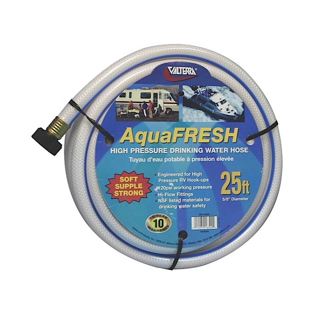 Valterra W01-6300 Drinking Water Hose 5/8In X 25' White