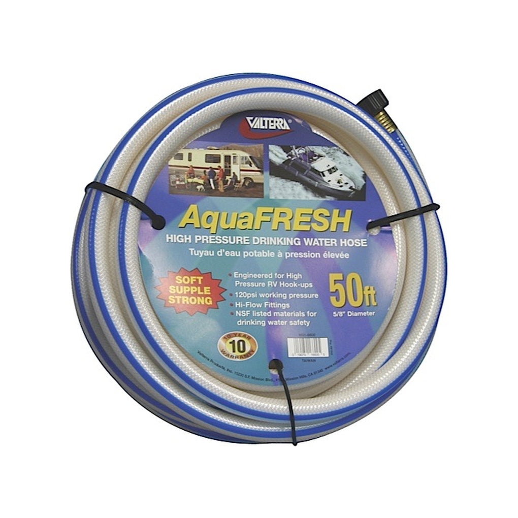 Valterra W01-6600 Drinking Water Hose 5/8In X 50' White