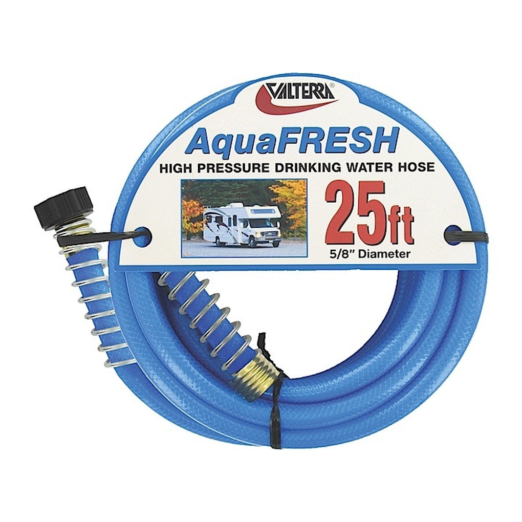 Valterra W01-9300 Aquafresh High Pressure Drinking Water Hose 5/8In X 25 Blue