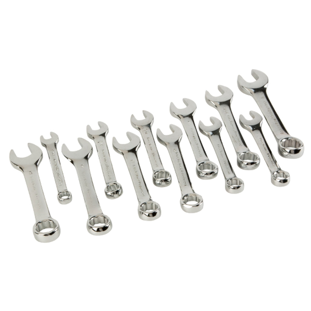 Wilmar Performance Tool W1157 12pc Stubby SAE&MET Wrench Set