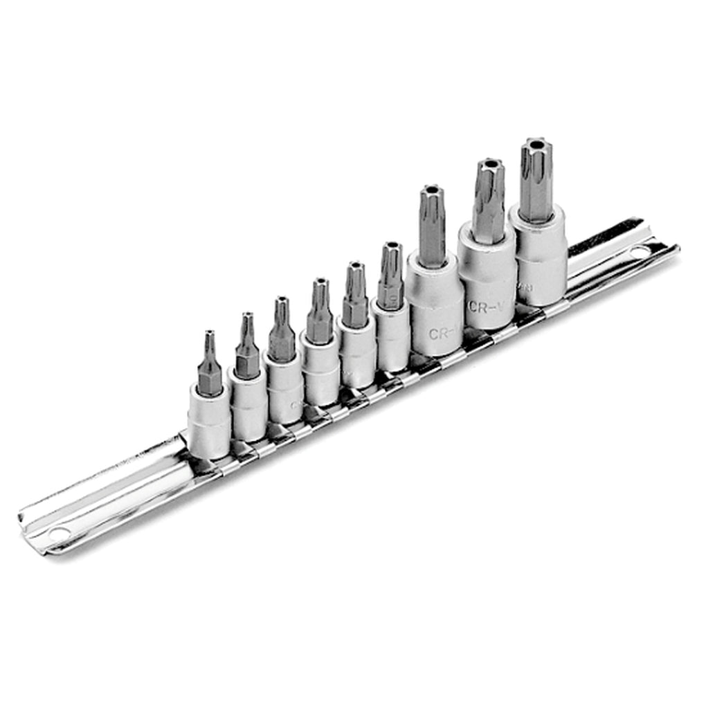 Wilmar Performance Tool W1385 9 Piece Tamper Proof Star Socket Set