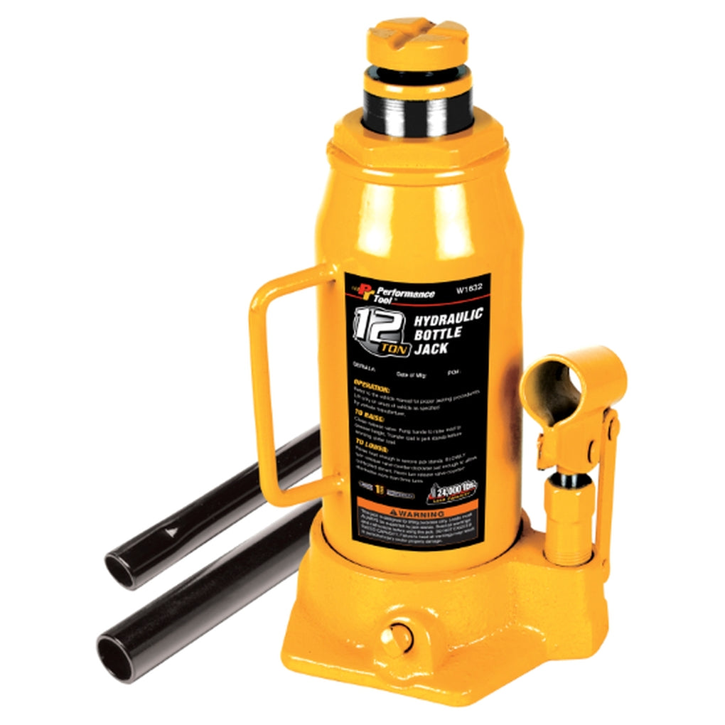 Wilmar Performance Tool W1632 12 Ton Hydraulic Bottle Jack